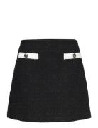 Tweed Mini Skirt Black Tommy Hilfiger