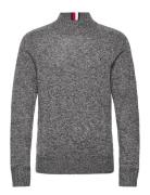 Multi Htr Merino Mock Nk Grey Tommy Hilfiger