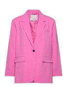 Cardamie L/S Pinst Slit Ovs Blazer Tlr Pink ONLY Carmakoma