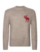 Anf Mens Sweaters Beige Abercrombie & Fitch