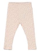 Leggings Aop Rib Pink Minymo