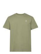 Cross Logo Organic Tee Green Clean Cut Copenhagen