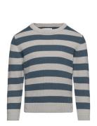 Knit Striped Sweater Blue Mango