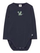 Dragon Print L/S Body Navy Müsli By Green Cotton