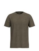 Slhaspen Slub Ss O-Neck Tee Noos Khaki Selected Homme