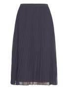 Pleated Solid Skirt Blue French Connection