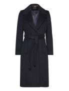 Wrap Wool-Lined-Coat Navy Lauren Ralph Lauren