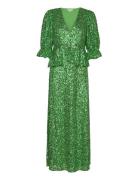 Hillary Dress Green Notes Du Nord