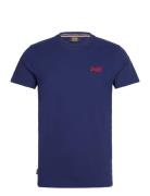 Essential Logo Emb Tee Blue Superdry