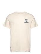 Short Sleeve Back Logo Graphic Tee Undyed Cream Timberland