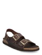 Sl Gaston Leather Dk Brown Scholl