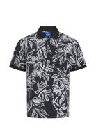 Jorlafayette Aop Ss Polo Black Jack & J S