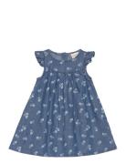 Dress Ss Aop Chambray Blue Minymo