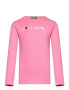 T-Shirt L/S Pink United Colors Of Benetton