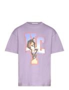 Over Printed T-Shirt Purple Tom Tailor