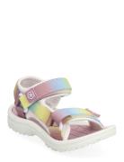 Sandals W. Velcro Patterned Color Kids