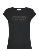 T-Shirt With Coster Logo In Studs - Black Coster Copenhagen