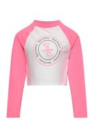 Raglan Colour Block Ls Tee Pink Juicy Couture