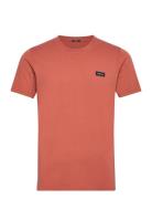 Mens Shirt T-Shirt 1/2 Sleeve Orange Denham