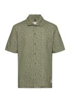 Float Jacquard Shirt S/S Green Fat Moose