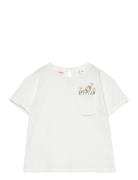 Embroidered Cotton T-Shirt White Mango