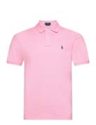 Slim Fit Mesh Polo Shirt Pink Polo Ralph Lauren