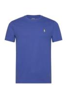 Custom Slim Fit Jersey Crewneck T-Shirt Blue Polo Ralph Lauren