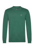 Tjm Slim Essntls C-Neck Sweater Green Tommy Jeans