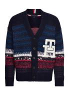 Ombre Textured Stripe Cardi Navy Tommy Hilfiger