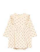 Nbfgago Kne Ls Body Dress Lil Cream Lil'Atelier