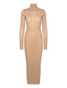 Sheer Knit Maxi Dress Beige REMAIN Birger Christensen