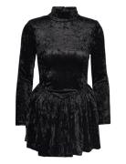 Velvet Mini Dress Black ROTATE Birger Christensen