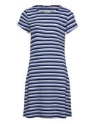 Striped Rib Dress Blue Tom Tailor