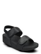 Lulu Adjustable Leather Back-Strap Sandals Black FitFlop