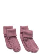 Baby Rib Sock W. Abs Pink Minymo