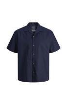 Jjesummer Resort Linen Shirt Ss Sn Navy Jack & J S