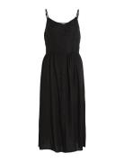 Vipricil Strap Button Dress Black Vila