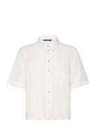 Vmmymilo 2/4 Shirt Wvn Ga White Vero Moda