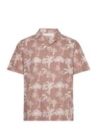 Cfanton Ss Rc Aop Palm Shirt Brown Casual Friday