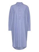 Relieve Shirtdress Stripe Blue Moshi Moshi Mind