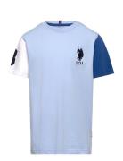 Player 3 Colour Block Tshirt Blue U.S. Polo Assn.