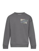 Message Cotton Sweatshirt Grey Mango