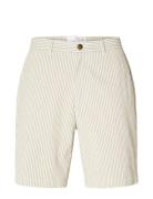 Slhregular-Karl Seersucker Shorts Noos Cream Selected Homme