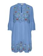 Yaschella 3/4 Tunic Dress S. - Fest Blue YAS