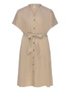 Carcaro S/S Linen Calf Shirt Dress Tlr Cream ONLY Carmakoma
