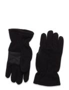 Glove Fleece Palm Grip Recycle Black Lindex
