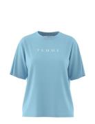 Slfvilja Ss Printed Tee W Blue Selected Femme