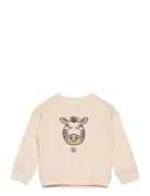 Embroidered Organic Cotton Embroidered Sweatshirt Cream Mango