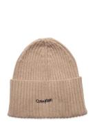 Ck Must Logo Beanie Beige Calvin Klein