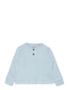 Rib Jersey T-Shirt W. Ls Blue Copenhagen Colors